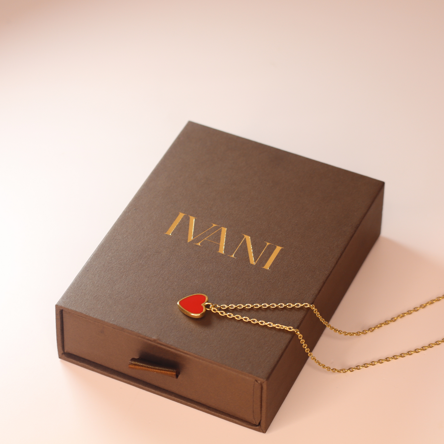 Collier Coeur Rouge