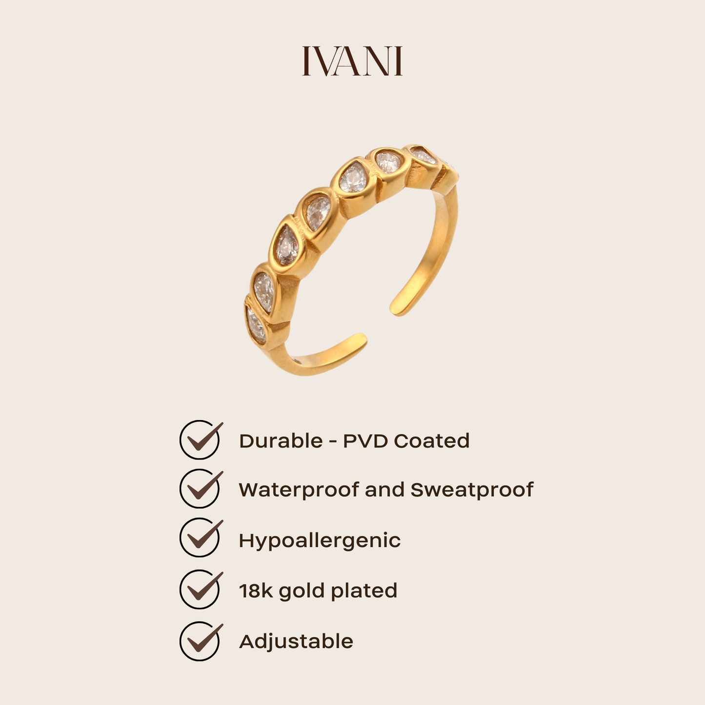 Raindrop Melody Ring