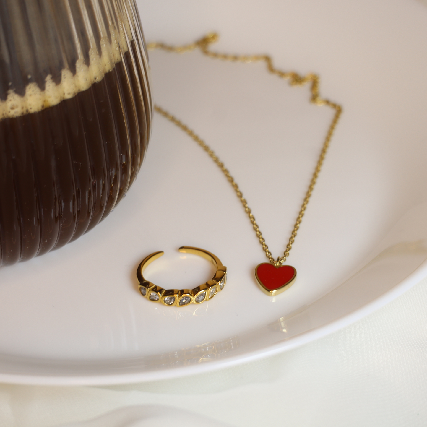 Collier Coeur Rouge