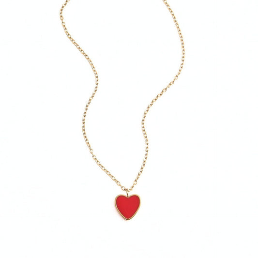 Collier Coeur Rouge