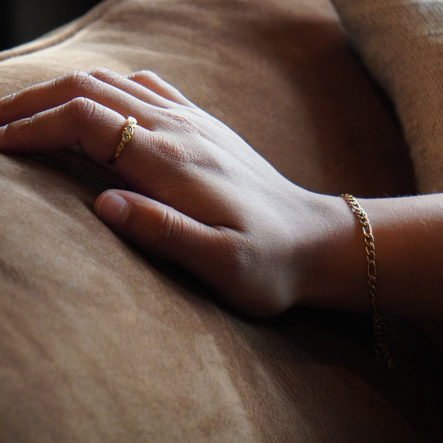 Bracelet gourmette plate