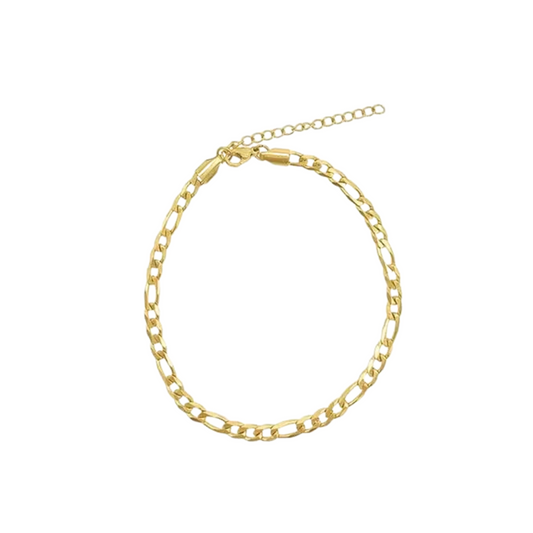 Bracelet gourmette plate