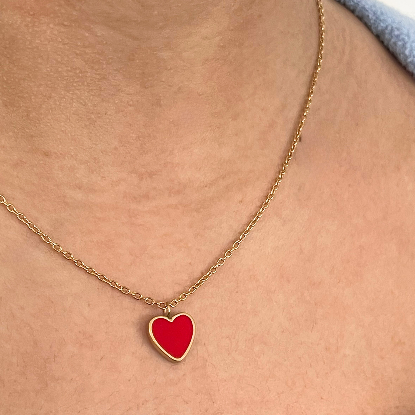 Collier Coeur Rouge