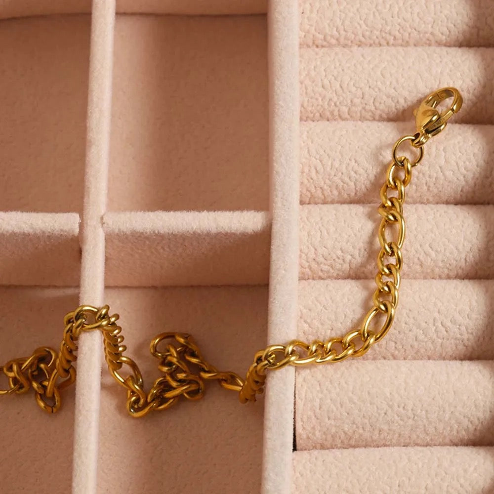 Bracelet gourmette plate