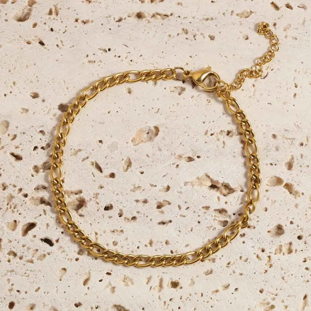 Bracelet gourmette plate